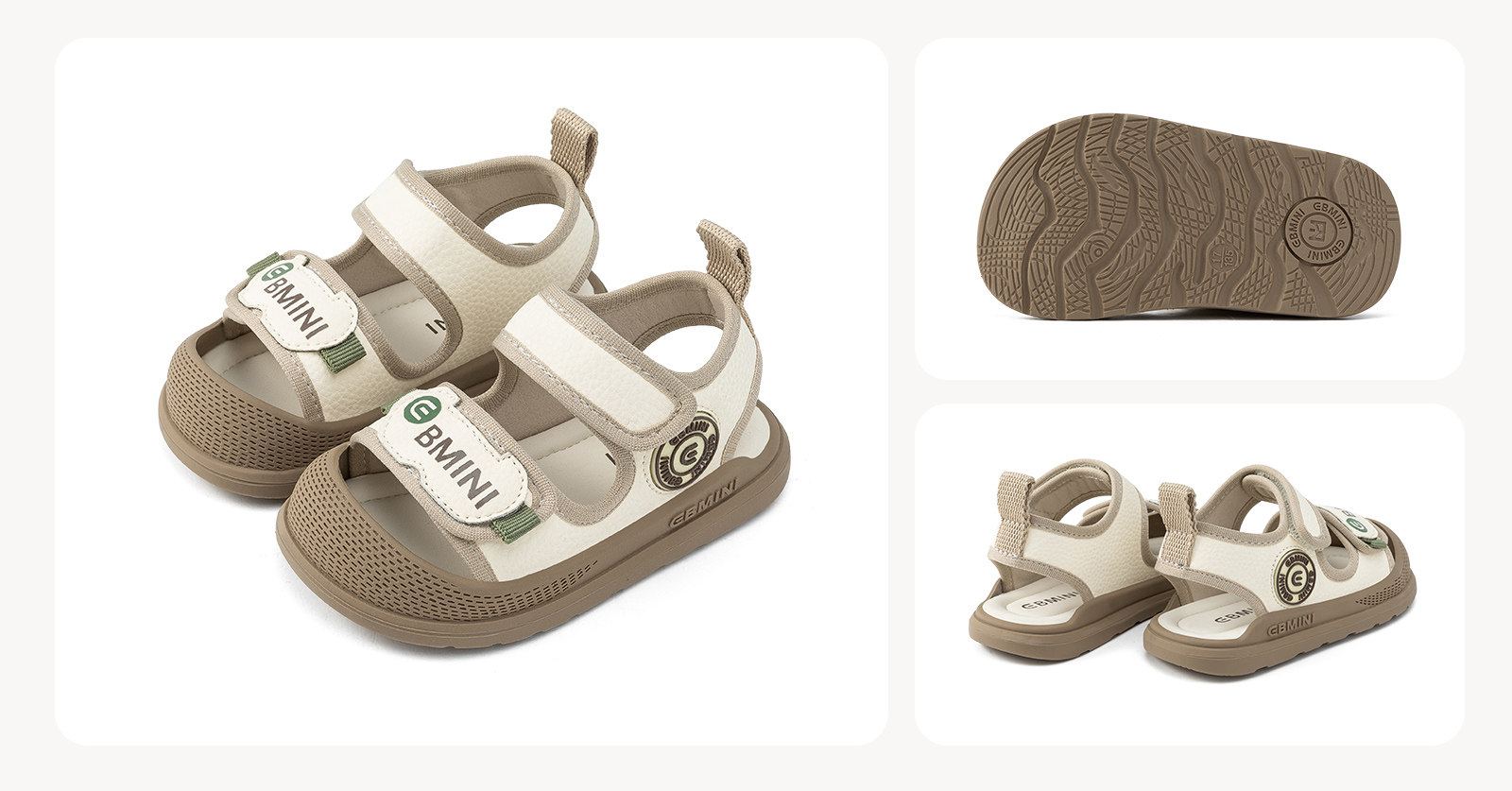Yingbeimini Baby Sandals for Boys, Summer Toddler Shoes, Infant Walking Shoes with Soft Soles, Breathable Children's Shoes — 12