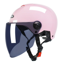 Mustang helmet electric car womens summer sun protection 3C certified half helmet summer battery motorcycle male safety helmet