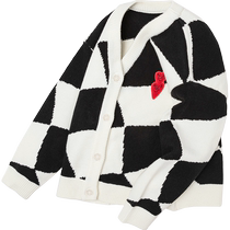 Mini bala bala cardigan spring and autumn mother-daughter wear girls children baby sweater knitted jacket parent-child wear