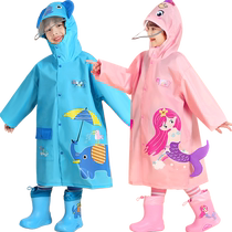 Mumeng childrens raincoat boys 2024 new girls waterproof full body kindergarten primary school girl baby poncho