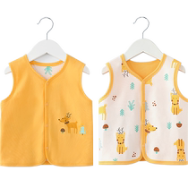 Shubeiyi baby vest spring and autumn outer wear double-sided vest for boys and girls autumn and winter newborn baby vest