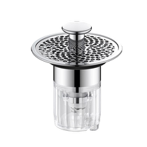 Washbasin leakage plug artifact basin spring core push-type anti-blocking and anti-odor filter drainer