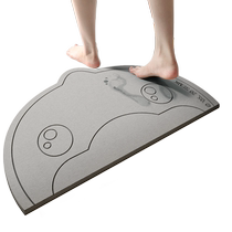 Large River Cartoon Toilet Bathroom Doormat Toilet Water Suction Speed Dry Ground Mat Bathroom Bathroom Mat