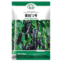 Shouhe Zifei No. 1 pepper seeds vegetable seeds 10 rapeseed black purple vegetable pepper seeds