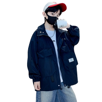 Yibeitong childrens clothing boys autumn jackets 2024 new autumn and mid-autumn big childrens work clothes spring and autumn boys