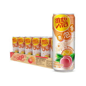 Vita维他气泡蜜桃橙茶饮料310ml*24罐/箱