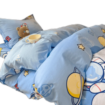 Montagut student dormitory three-piece set 100 pure cotton single dormitory bunk bed quilt core mattress six-piece set