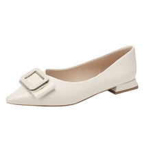 Daphne pointed toe shallow mouth heightening rhinestone single shoes for women 2024 new spring and autumn lightweight soft sole slip-on womens shoes