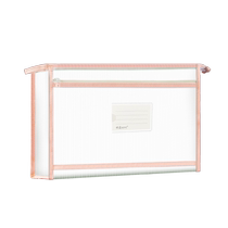 Baiyi A4 double-layer subject bag transparent thickened classification document bag EVA portable test paper homework storage bag