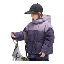 Ueki childrens clothing boys and girls down jacket autumn 2024 new Dupont three-proof medium and large childrens windproof down jacket