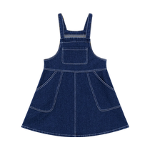 Zuoxi Girls Suit Autumn Clothes 2024 New Childrens Denim Suspender Skirt Two-piece Set Spring and Autumn Western Style Girls Clothes