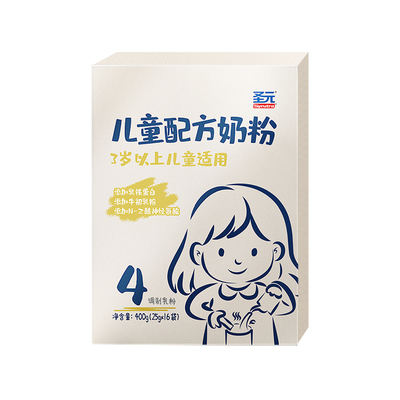 圣元优博乳铁蛋白儿童配方奶粉4段（适用于3岁以上孩童）400g*1