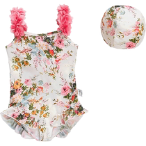 Yuyingfang Girls Summer Swimsuit 2024 Childrens Flower Beautiful Back Swimsuit Little Girl Quick-Drying One-piece Floral Swimsuit