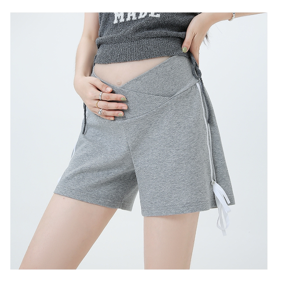 [Free shipping] Miduli maternity pants for summer thin styles for wear casual sports pants low-waist base safety pants summer clothing
