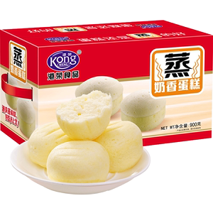 港荣蒸蛋糕奶香味900g礼盒