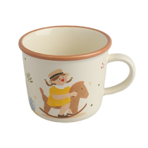 Sheli family ceramic mug parent-child water cup household couple water cup childrens breakfast milk cup cup holder