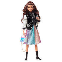 A Barbie dolly fashion suit suit a girl over a family toy gift
