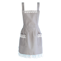 Apron kitchen home 2024 new work clothes summer womens cooking apron cute lace Japanese catering special