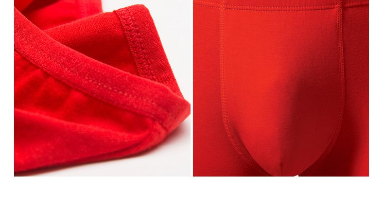 Hồng Kông Sha Benben cặp đôi mùa thu và đồ lót nam và nữ cotton lớn màu đỏ boxer cưới đỏ vớ quà tặng quan lot khe nam gioi