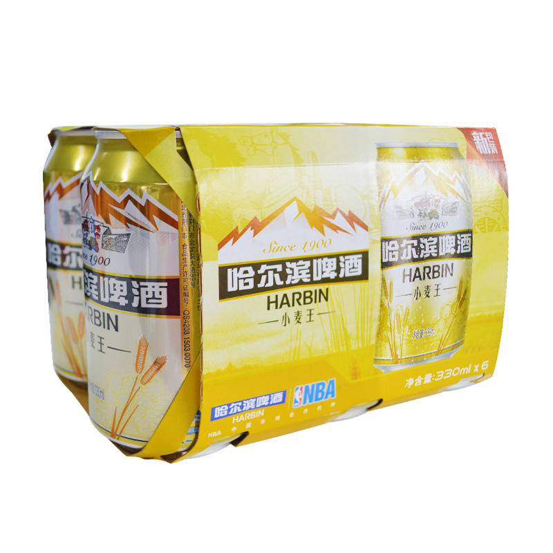 【哈啤】小麦王拉罐330ml*24罐