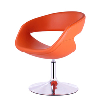 Lounge area designer rotating reception negotiation chair White green color fabric simple casual meeting rock board round table