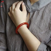 Màu cơ bản tự nhiên màu đỏ mã não mỏng dải vòng tay mẫu nữ năm nay màu gốc chalcedony vòng đeo tay pha lê để gửi giấy chứng nhận