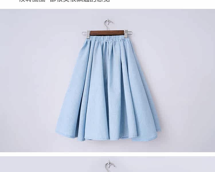 Jupe fillette en lin - Ref 2049766 Image 33