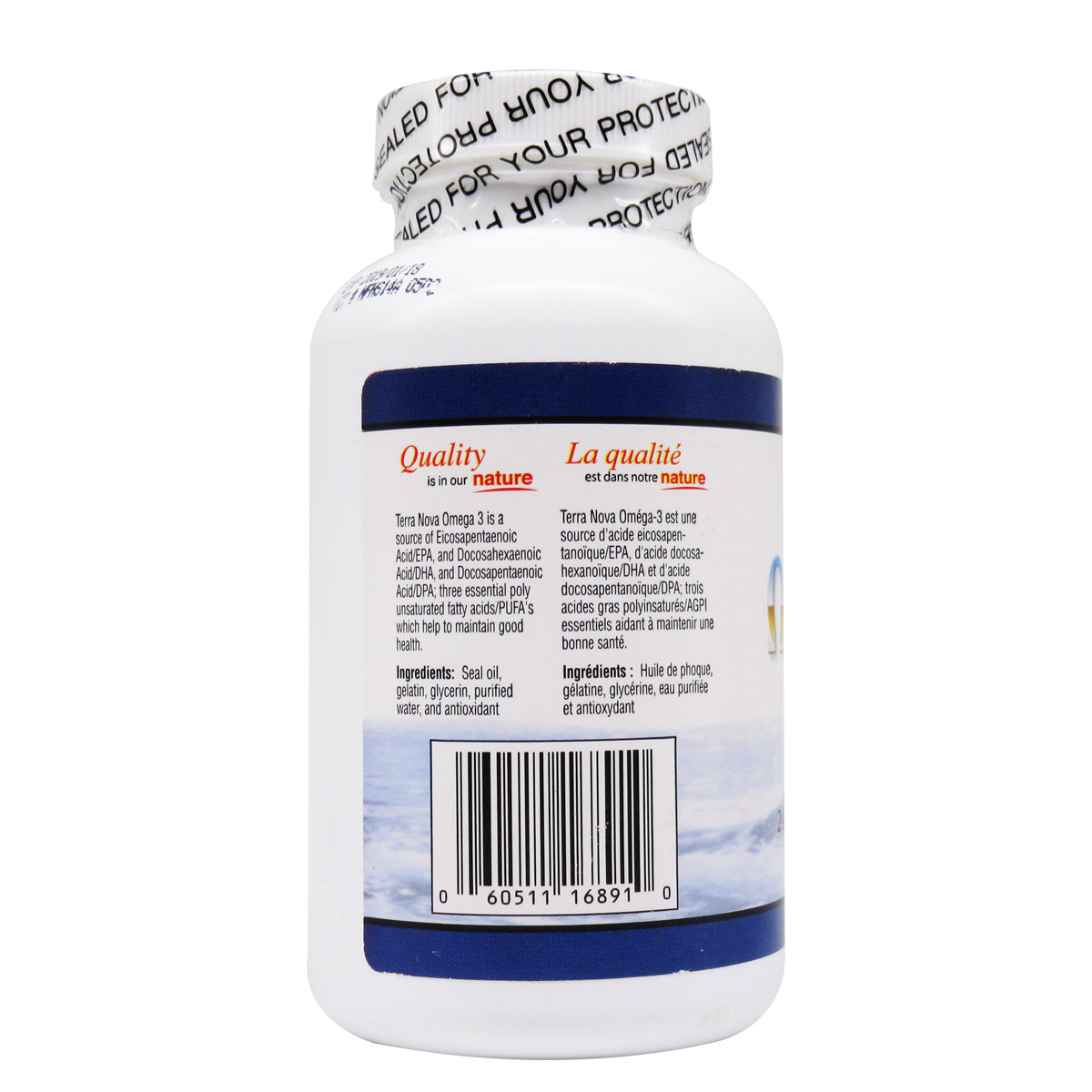 Canadian Terra Nova Omega3 high purity Arctic seal oil 240 grains