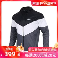 NIKE NSW WR JKT Áo gió nam chạy bộ có mũ trùm đầu chống gió AJ1394-010 - Áo khoác thể thao / áo khoác áo khoác thể thao nam adidas