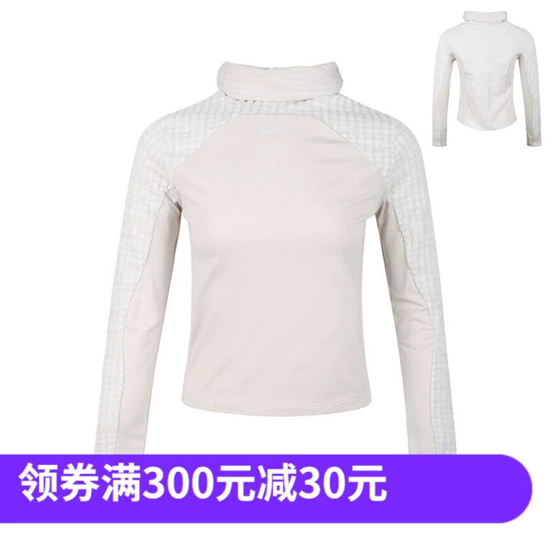 NIKE HPRWM TOP LS BRUSHED Áo thun thể thao cao cổ dành cho nữ 933297-008 - Thể thao lông cừu / jumper