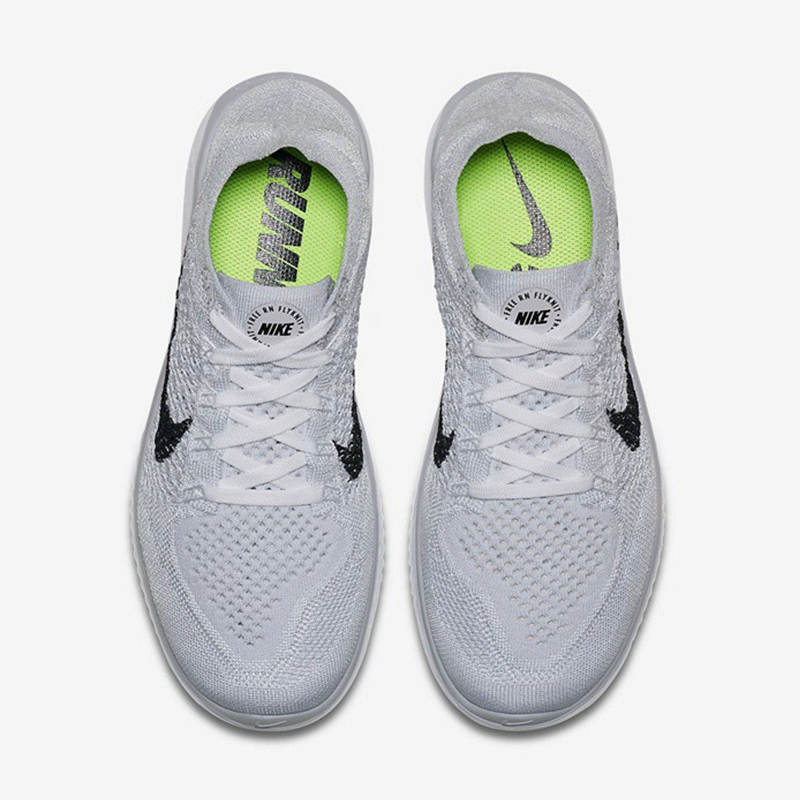 NIKE MIỄN PHÍ RN FLYKNIT Giày nữ bện bện Giày chạy thoáng khí 942839-802 - Giày chạy bộ