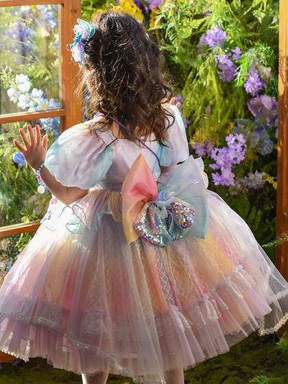 女童美人鱼洛丽塔公主裙2025新款夏装小女孩儿童连衣裙生日礼服裙