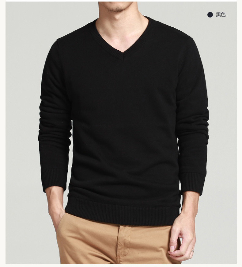 MoMike nam mùa đông cộng với áo len cổ chữ V dày nhung cho nam áo hoodie nam