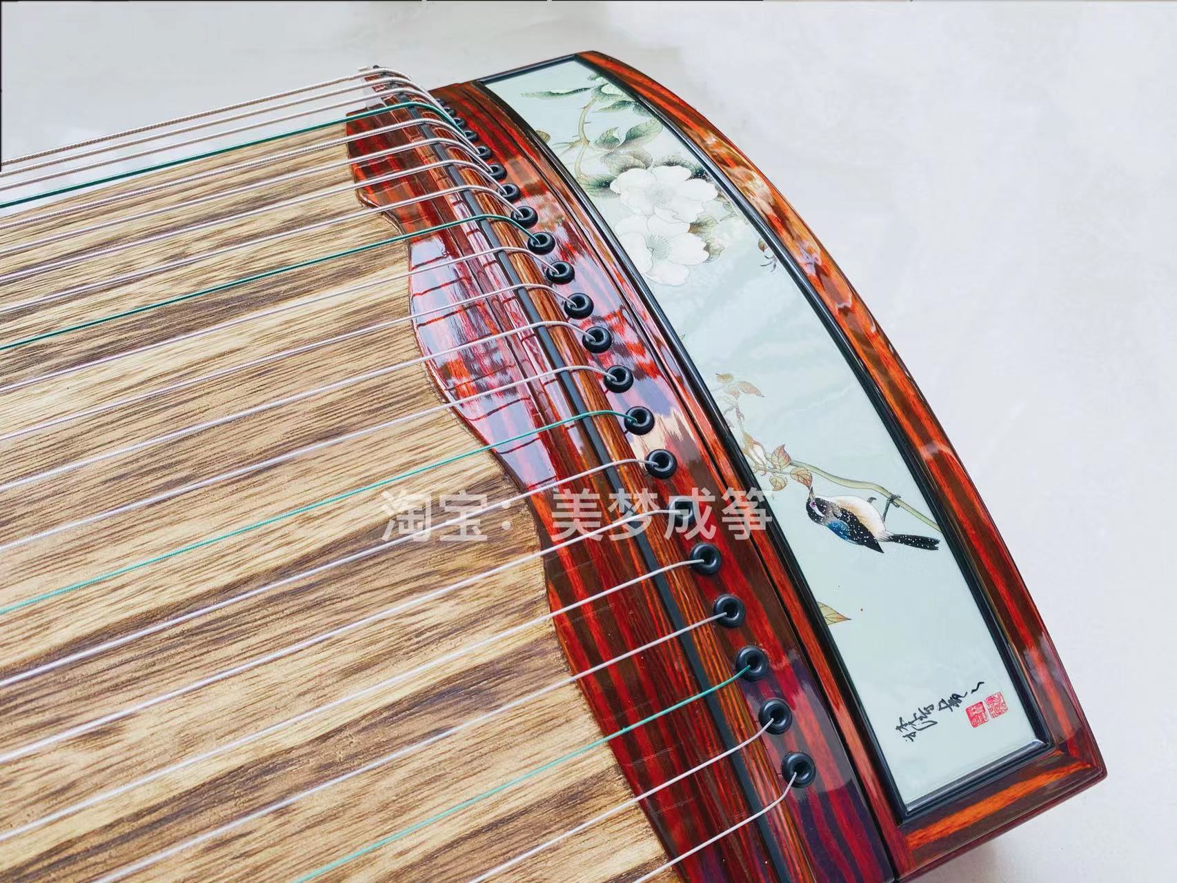 Three good musical instruments, one meter, small guzheng, digging, Zheng craft, high-end professional performance, 21-string small guzheng portable