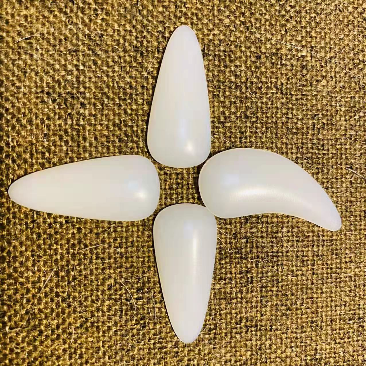 Pure handmade nylon zither nails, 4 pieces for one hand, single-sided arc and double-sided arc, the same style as Doraemon's small zither