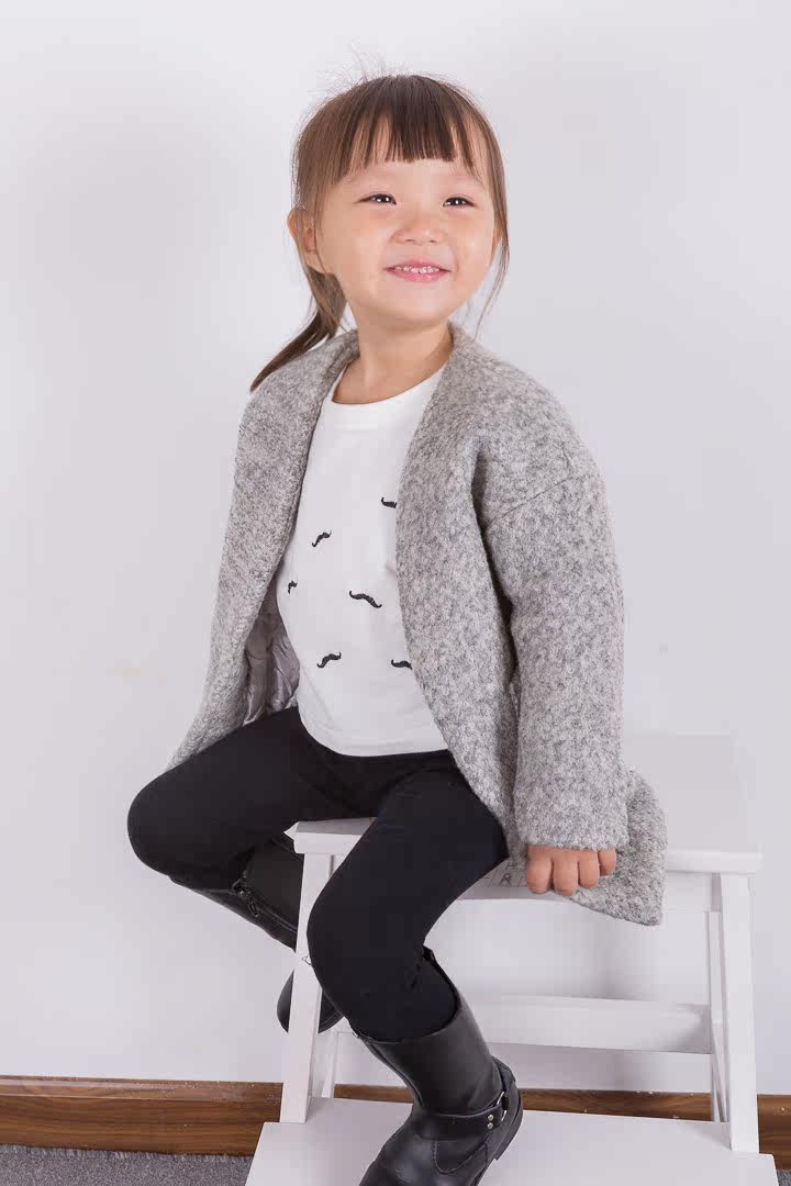 Manteau pour fille en laine - Ref 2162397 Image 6
