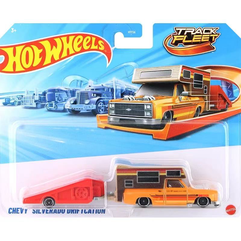 【Hot Wheels Hyt56-E】Track Transporter Series Chevy Silverado Drif Tcation