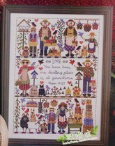 American country JJ style cross stitch kit France DMC embroidery JL our lucky home
