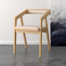 Retro Solid Wood Chairs American Solid Wood Dining Chair Armrests Leaning Back Chair Brief Fashion Home Desk Chair 1124