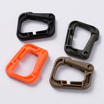 5 packs of mouth type buckle Tactical outdoor climbing buckle Molly climbing bag hanging plastic steel D buckle Fast hanging mountaineering