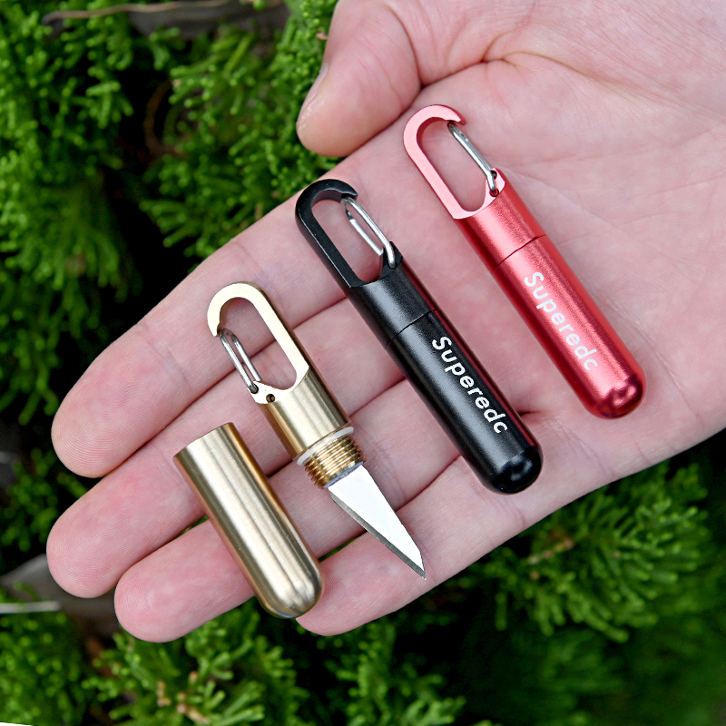 Creative Key Buckle Pendant Small Knife Sharp Beauty Work Knife Cut Paper Knife Carry-on Express Small Knife Portable Open Case Small Knife