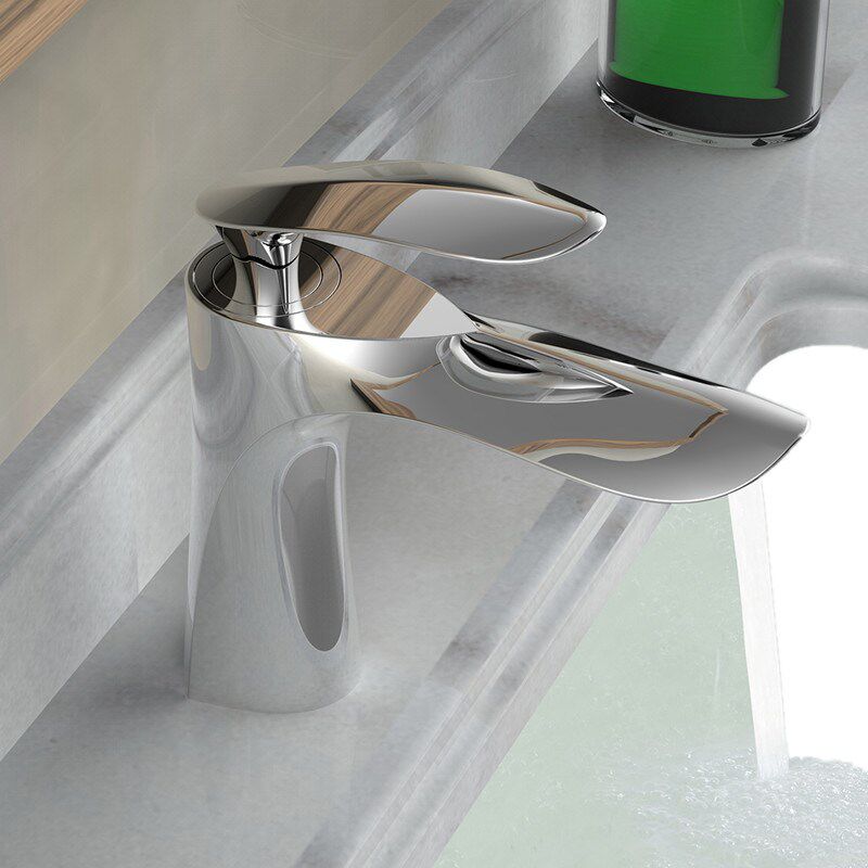 Bathroom surface basin tap Single-hole washbasin modern full copper black white rose gold onstage basin hot and cold tap