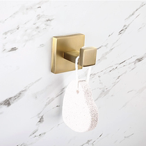 Kitchen Hanger Hood Hook Wire Drawing Gold Bathroom Wall-mounted Hook Single Hook Toilet Hook Powerful Free Punch-Free Stick Hook