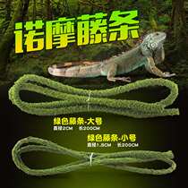 Climbing pet feeding box decoration rattan green hyena chameleon reptile box landscaping simulation rattan Climbing pet climbing tree rattan