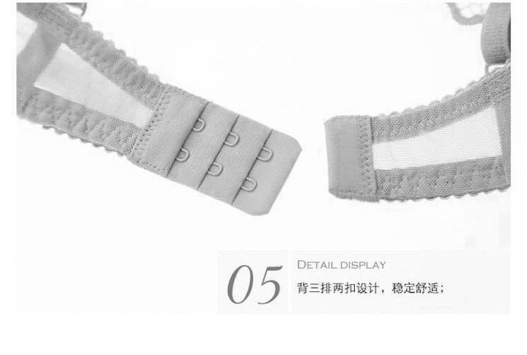 Sexy Lace Thin Cotton Breathable Large Size Underwear set NSXQ13094