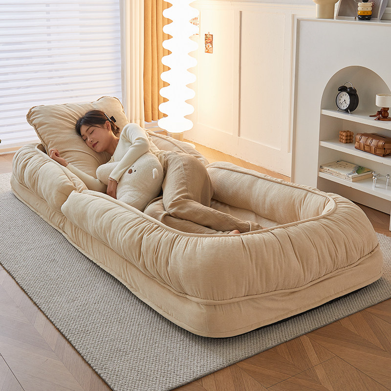 Human Dog Kennel Sloth Couch Can Lie Sleeping Net Red Tatami Bed Mi Folded Balcony Bedroom Small Sofa Reclining Sofa-Taobao