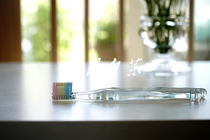 Mikihouse Manufacturer Japan Dental special GC rainbow color Childrens soft bristle toothbrush