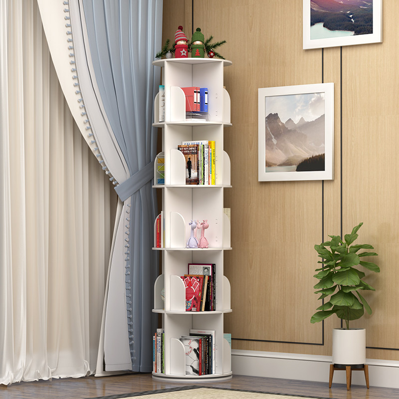 Rotating Bookshelves Shelve Children Plotbook Shelf Simple Home Province Space Brief Floor Students Creative Bookcase