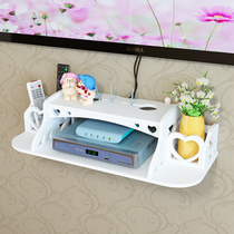 TV set-top box rack non-punching living room bedroom router bracket storage box wall wall partition
