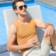 Áo vest nam không tay cotton mùa hè Thể thao mỏng Áo thể dục Vai gà Gà cổ thấp Vượt chướng ngại vật hàng đầu - Áo vest cotton áo ba lỗ tập gym